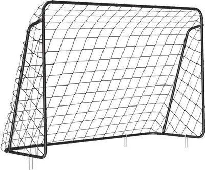 Produktbild von Famanu Fußballtor für Kinder, schnelle Montage, Garten, Park, Strand - mit stabilen Eisenrohren und PE-Netz