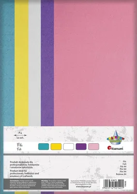 Immagine prodotto di Feltro per decorazione v3 MIX 10 arca 20x30 cm Titanum