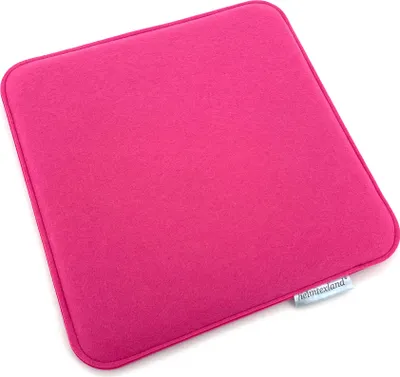 Produktbild von heimtexland ® Sitzkissen Set Filz Stuhlkissen Stuhlauflage Filzkissen Stuhl Polster Kissen Typ631 4er Set 35 x 35 cm Eckig Pink