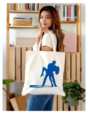 Produktbild von Schwarze Handtasche aus Polyester-Baumwolle für Gesellschaftstanz und Paartanz