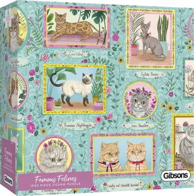 Immagine prodotto di GIBSONS Puzzle Gatti famosi 1000 pezzi