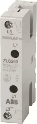 Imagen del producto de ZLS260, módulo de conexión de 63A, ZLS260, módulo de conexión de 63A, L1, L3, 2CCA205305R0001