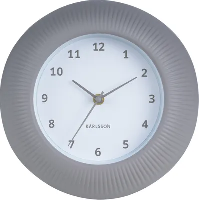 Produktbild von Karlsson - Wanduhr Tender Rib - Warmes Grau - Ø25cm