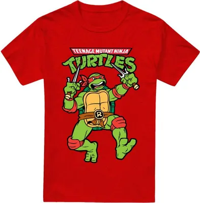 Imagen del producto de Camiseta de Tortugas Ninja Mutantes para hombre/mujer, diseño uni, modelo TV18384 (talla S), color rojo