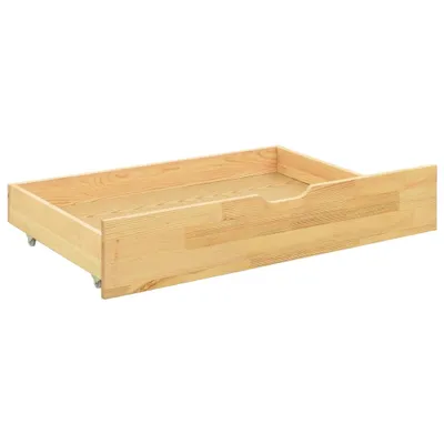 Obrázek produktu pro vidaXL Postel z masivu se 2 zásuvkami Borovice 90x200 cm