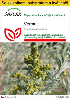 Obrázek produktu pro SAFLAX Kultivační sada - vermut - Artemisia absinthum - 500 Semena - S mini skleníkem, pěstebním substrátem a 2 květináči