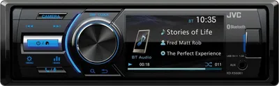 Zdjęcie produktu dla JVC KD-X560BT, Czarny, 1 DIN, 180 W, 16 W, obrotowy, AAC, MP3, WAV, WMA