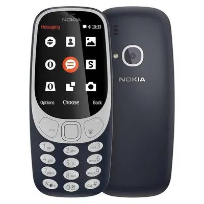 Zdjęcie produktu dla Nokia 3310, 2G, 2MPixel, Dual SIM, szary (DARK BLUE)