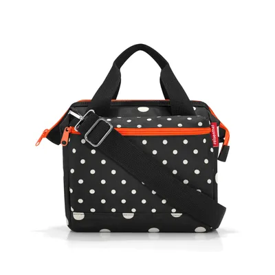 Produktbild von Reisenthel Allrounder, Frau, Schultertasche, Reißverschluss, Schwarz, Weiß, Muster, Schwarz