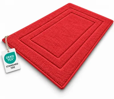 Produktbild von Badvorleger Frottier 700 g/m² 50 x 80 cm Rot