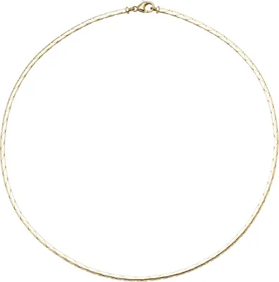 Produktbild von Kette Collier Halsreif aus 585 Gold Gelbgold Goldkette Goldcollier 42cm