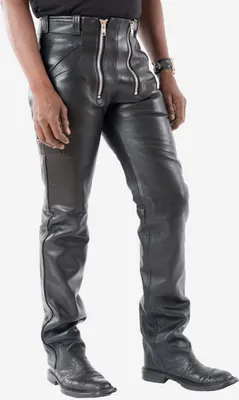 Immagine prodotto di Tschul Zimmermann pantaloni della corporazione pantaloni in Pelle sintetica di vacchetta - Nero / 40