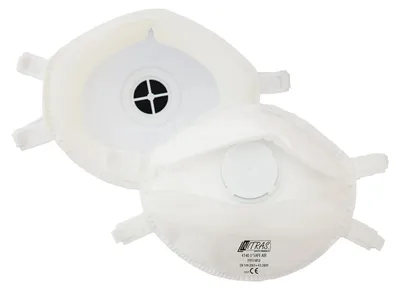 Produktbild von FFP3 Staubschutzmaske mit Atemventil nach EN 149, Atemschutzmaske gegen Staub, Nebel und Rauch, 1 St.