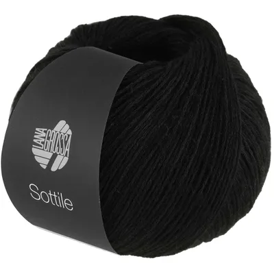 Produktbild von Lana Grossa - Sottile 0018 schwarz