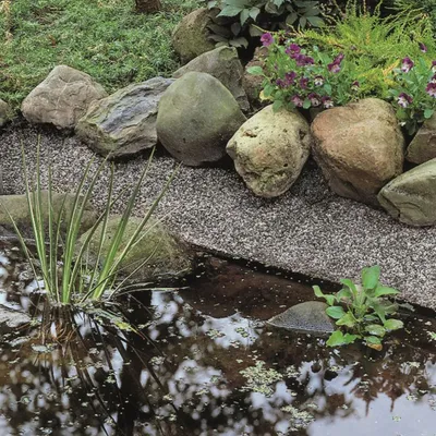 Produktbild von Ubbink Teichfolie in Steinoptik Classic 5x0,4 m Grau 1331001