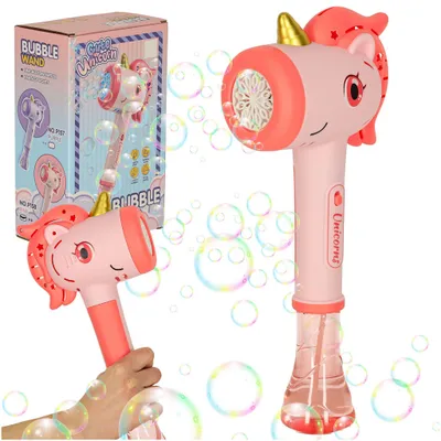 Image de Pistolet à bulles de savon, machine à bulles, baguette de licorne, son lumineux