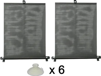 Zdjęcie produktu dla Osłona Przeciwsłoneczna Żaluzja - 2 X 50 Cm - Przyssawka