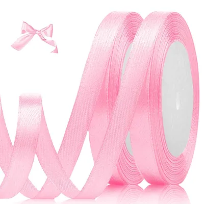 Satinschleife rosa, 10 mm x 44 m, Geschenkband, Bastelband