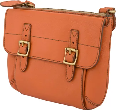 Zdjęcie produktu dla Torebka Fossilwmns Leder Shoulderbag Tate Top Jasnopomarańczowy Pomarańczowy