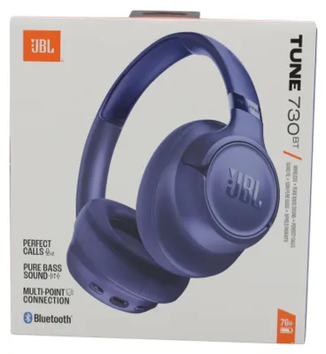 Produktbild von JBL JBLT730BTBLU Tune 730 BT Over-Ear Kopfhörer, Blau