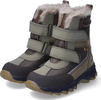 Produktbild von bisgaard 5715243455320, Stiefel, Kind, Grün, Thermoplastischer Gummi (TPR), Leder, Textil, Wolle