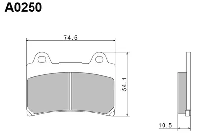 Productafbeelding van NISSIN KH123 Premium remblokken, semi-metalen, gecertificeerd volgens ECE R90, gemaakt in Japan