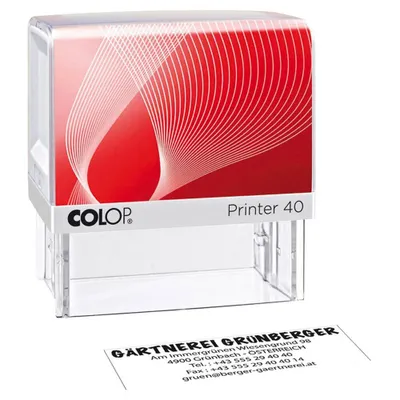 Image de COLOP Tampon texte Printer 40 avec logo