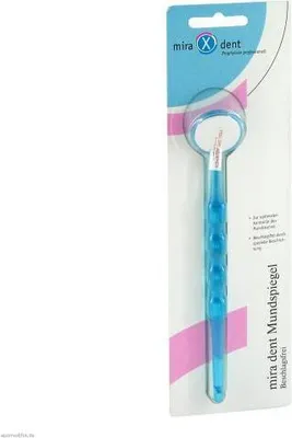 Produktbild von Miradent Mundspiegel beschlagsfrei blau transp. 1 St