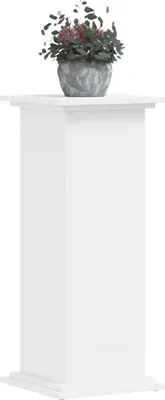 Produktbild von "Winter Sale" Pflanzenständer Weiß 33x33x80cm Holzwerkstoff - clorisNeu478195 - Gartentische