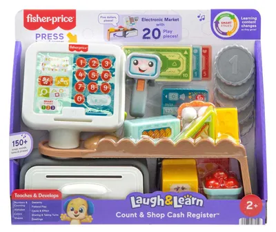 Obrázok produktu pre Elektrická učebná hračka Fisher-Price pre batoľatá Zábava pri učení Moja prvá hra s pokladňou, viacjazyčná verzia