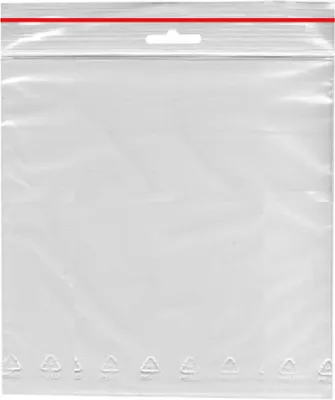 Produktbild von 1000 Schnellverschlussbeutel LDPE 100 x 120 mm transparent mit Eurolochung