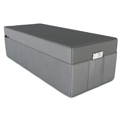 Image de POKAR Housse pour matelas pliable en 3 parties Matelas pliable Matelas d'invité Lit de camp Lit pliant, Taille:Housse 160 x 195, Couleur:Anthracite - Imperméable à l'eau