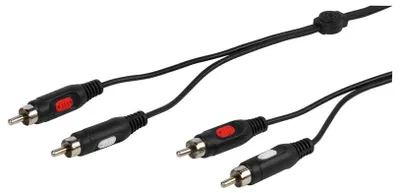 Produktbild von ViVanco™46013 Audiokabel 2,5 m 2 x RCA Schwarz, Rot