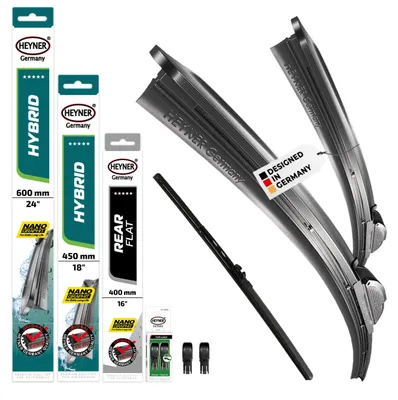 Obrázok produktu pre Kompletná súprava stieracích gumiek HEYNER® pre model VW CADDY III kombi