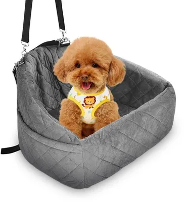 Produktbild von Wasserdichter Hundebett - Stabiler Hundebett - Gurte - Für kleine und mittelgroße Hunde - Sitzbank - Sicher und Stoßfest