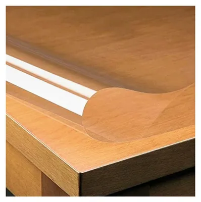 Produktbild von PVC Tischdecke Klarsicht ca. 0,20 mm Dicke · Eckig · Breite und Länge wählbar · abwaschbare transparente Folie, Größe: 130 x 160 cm