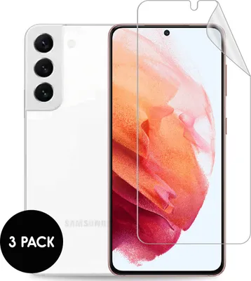 Immagine prodotto di Samsung Galaxy S22, Samsung Galaxy S23 protezione dello schermo: imoshion pellicola protettiva dello schermo 3-pack - trasparente