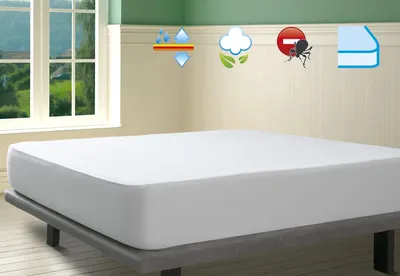 Productafbeelding van Savel - Matrasbeschermer | Katoen | Molton-flanel | Waterdicht | 90x200 cm