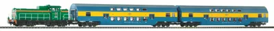 Zdjęcie produktu dla Piko Zestaw startowy Pociąg pasażerski SM42 z wagonami piętrowymi PKP VI - 97934