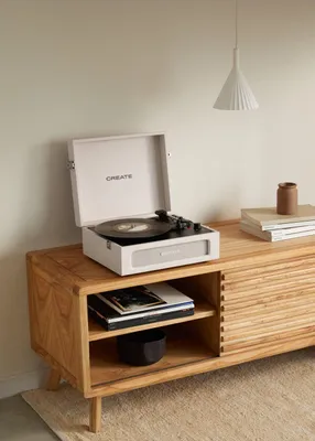 Produktbild von RECORD PLAYER RETRO - Retro-Plattenspieler mit Bluetooth, USB, SD, MicroSD und MP3 record/Player