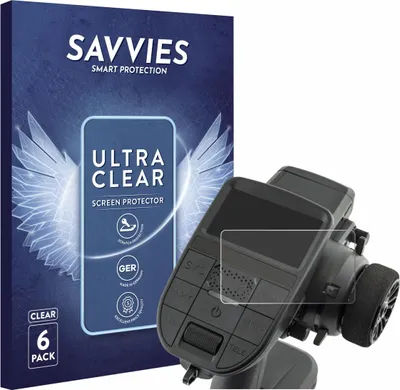 Produktbild von 6x Für Radiomaster MT12 Schutzfolie Savvies Displayschutz Display Schutz Folie Klar Transparent
