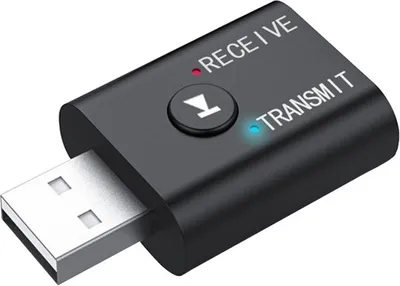 Obrázek produktu pro 2 v 1 USB Bluetooth Audio Transmitter Smart Receiver Plug and Play pro TV PC Sluchátka černá