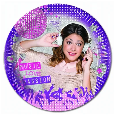 Image de Assiette en carton Violetta Gold Edition, taille moyenne (20 cm), lot de 8