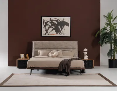 Produktbild von Italienische Schlafzimmer Bett 2x Nachttisch 3tlg. Luxus Stil Modern