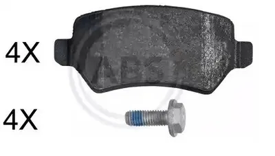 Produktbild von A.B.S. Bremsbeläge Satz Hinten für OPEL ZAFIRA B (A05) 37814