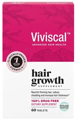 Produktbild von Nahrungsergänzungsmittel, Viviscal, Nahrungsergänzungsmittel für Haarwachstum, Fördert das Haarwachstum (klinisch erwiesen), 60 Kapseln