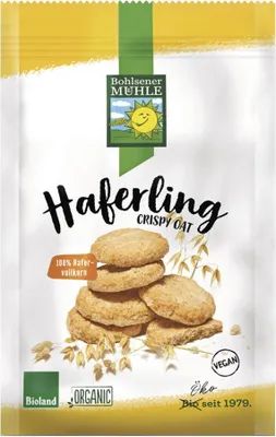 Produktbild von Bohlsener Mühle Haferling- Knuspriges Hafergebäck - 125g