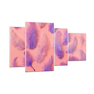 Produktbild von Bilder auf glas - Vogel Feder Farbe Komposition - 120x70cm - Glasbilder - Wandbilder - Kunstdruck - zum Aufhängen bereit - Wanddekoration aus Glas - Glas Bilder - Wandbild auf Glas - GDL120x70-2922