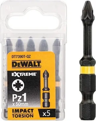 Image de DEWALT Torsion Bit schlagf. Pz1 50mm 5Stk