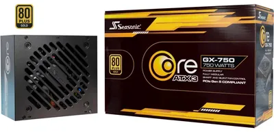Produktbild von Seasonic SRP-CGX751-A5A32SF, 750 W, 100 - 240 V, 50/60 Hz, 9 A, 100 W, 744 W